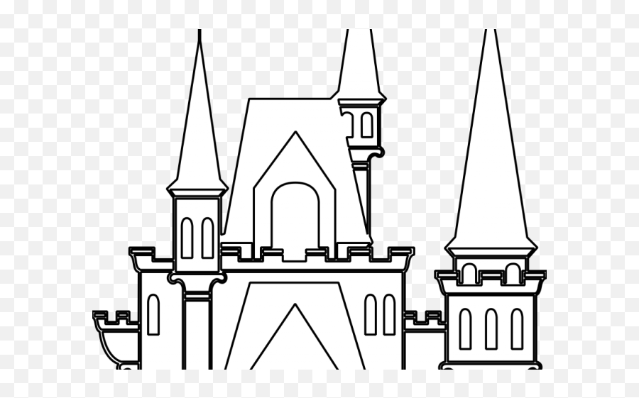 Download Disneyland Clipart Disney Castle - Black And White Disney Easy Castle Drawing Png,Disney Castle Png