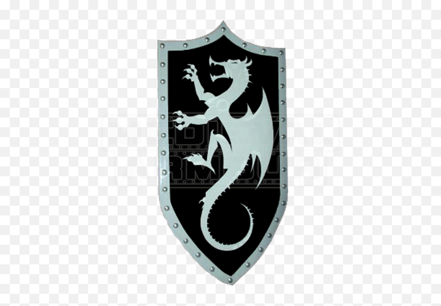 Wooden Silver Dragon Shield - Order Of The Silver Dragon Shield Png,Shield Shape Png