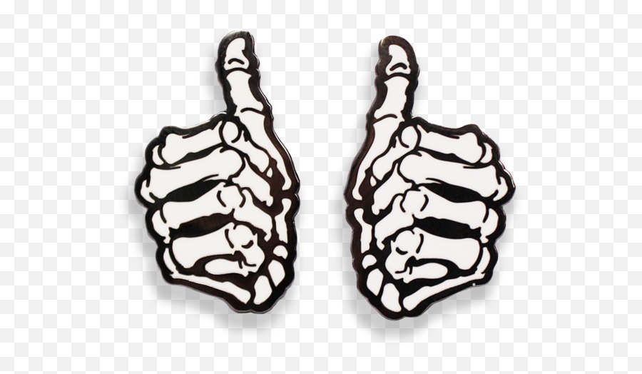 Skele - Hands Enamel Pin Set Pin Patches Pin Collection Skeleton Hand Thumbs Up Png,Skeleton Hand Png