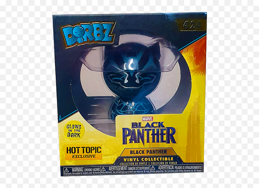 Black Panther - Black Panther Glow Hot Topic Exclusive Dorbz Action Figure Png,Black Panther Png