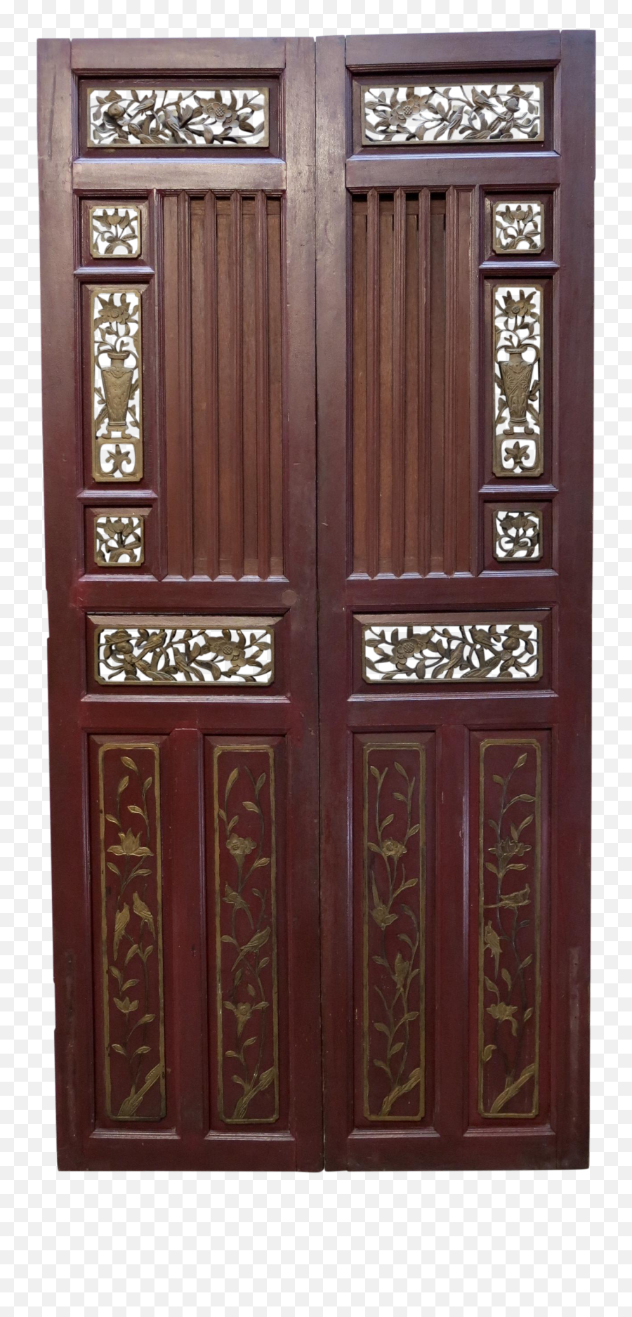 Download Antique Chinese Hand Carved Wooden Doors - Chinese Wood Carving Door Png,Wooden Png