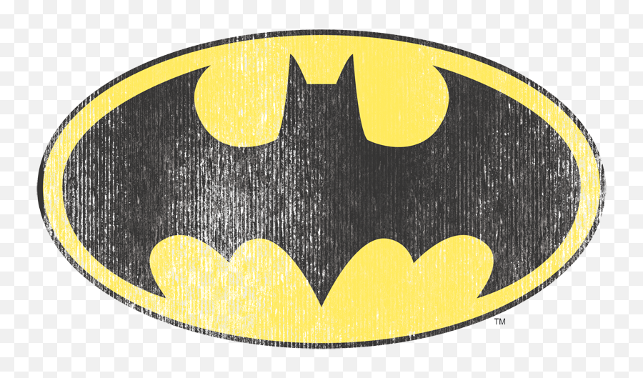Dc Comics Retro Bat Logo Distressed Youth T - Shirt Ages 812 Batman Logo Png,Dc Comics Logo Transparent