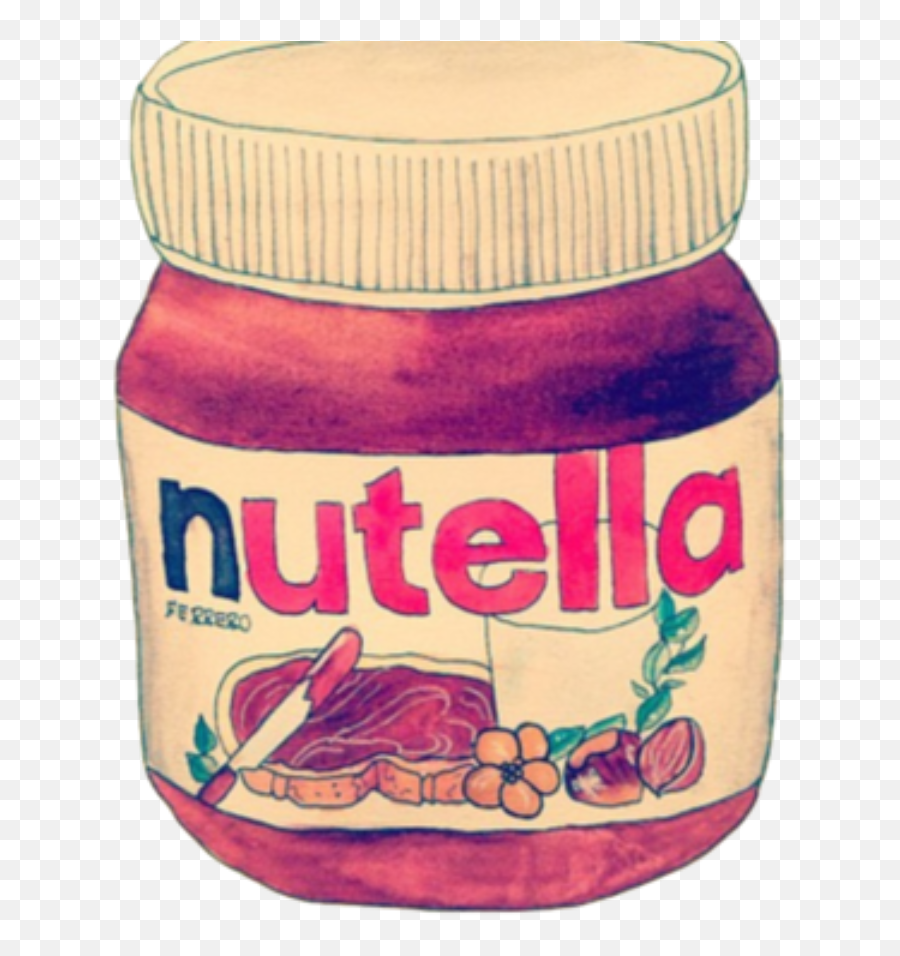 Ilustração Nutella Png Para Baixar Grátis Em Altar Resolução - Nutella Chocolate Spread 350gm,Nutella Png