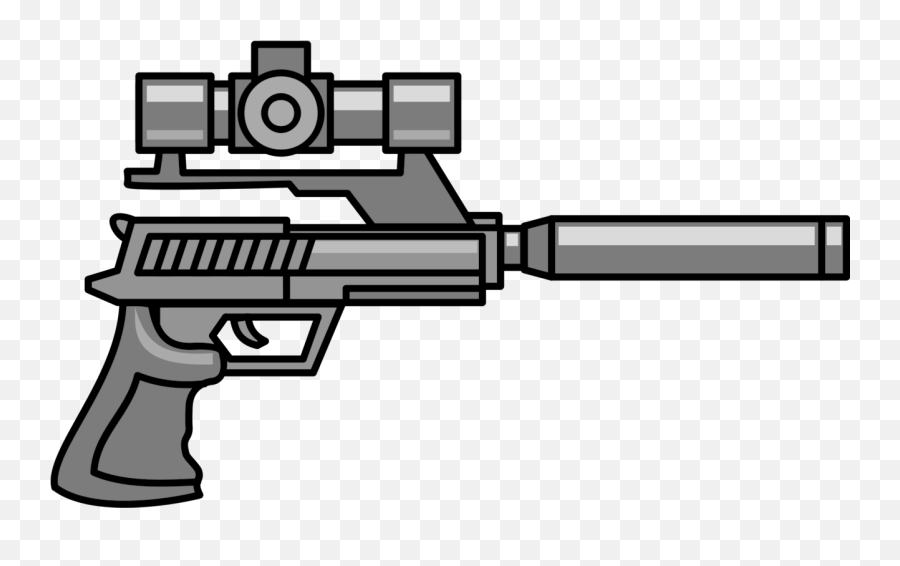 Gun Accessorymachine Gunsniper Rifle Png Clipart - Royalty Sniper Clipart,Assault Rifle Png