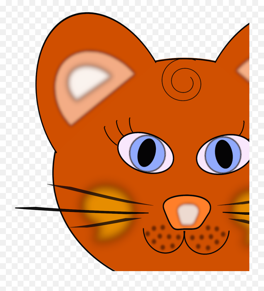 Cat Face Svg Vector Clip Art - Svg Clipart Cat Png,Cat Face Png