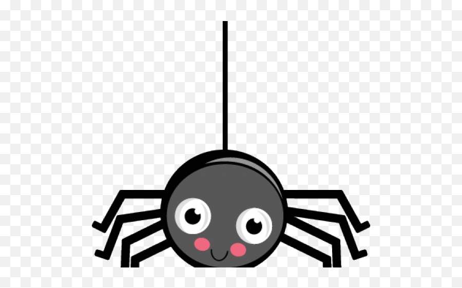 Download Hd Spider Web Clipart Cute - Cute Spider On Web Clipart Png,Spider Web Clipart Png