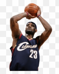 Lebron James Shot Transparent Png - StickPNG Shooting No Background