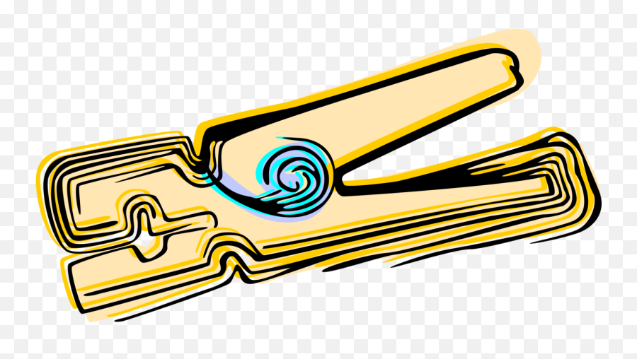 Vector Illustration Of Clothespin Or Clothes - Peg Fastener Clothespin Png,Clothespin Png