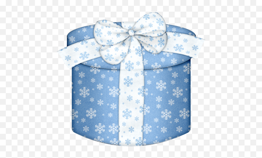 Blue Round Gift Box Png Clipart Tarjetas De Feliz - Season Greetings,Christmas Present Png