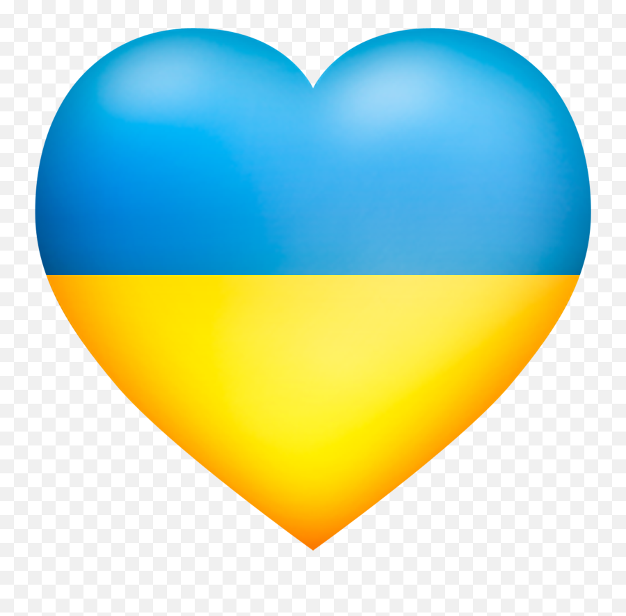 I Love Ukraine Blue And Yellow Heart Icon Free Image - Love Ukraine Png,Yellow Heart Png