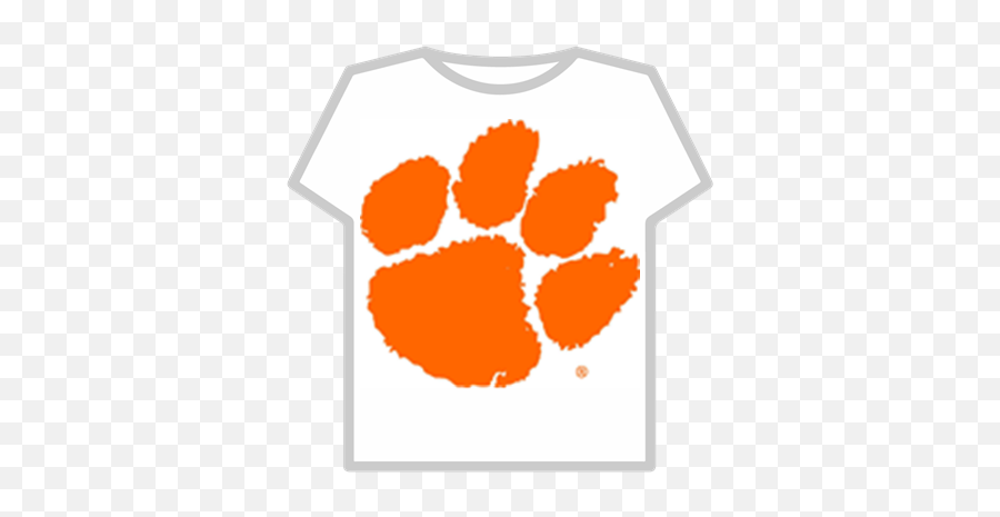 Tiger - Pawclipartblackandwhiteclemsontigerpa Roblox Parkview High School Logo Png,Tiger Paw Png