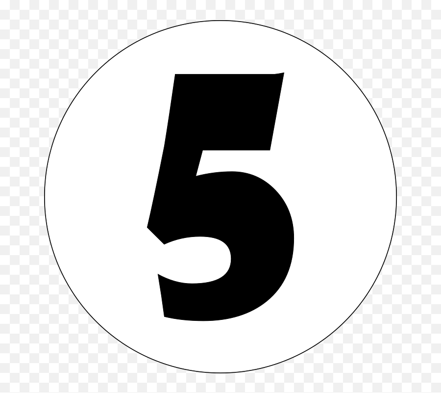 Five 5 Number - Free Vector Graphic On Pixabay 5 Say Png,Number 5 Png