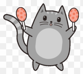 Cat Cute Gif - Shaking Maracas png