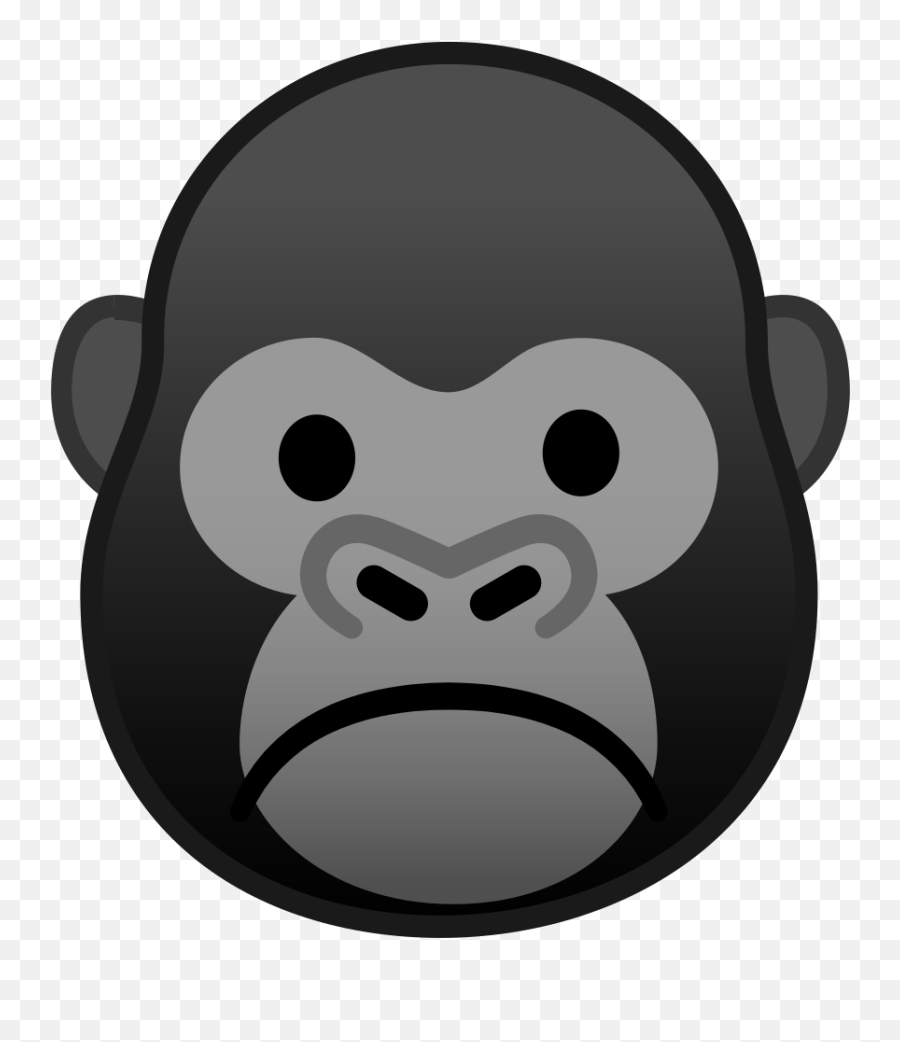 Gorilla Icon Transparent Png Image - Emoji,Emoji Animals Png