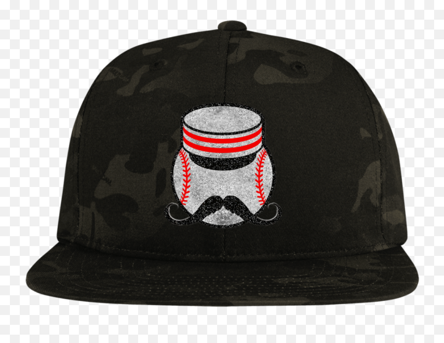Official Cincinnati Reds Classic Mustache Logo Sport - Tek Flat Bill Highprofile Snapback Hat Mr Redlegs Png,Cincinnati Reds Logo Png