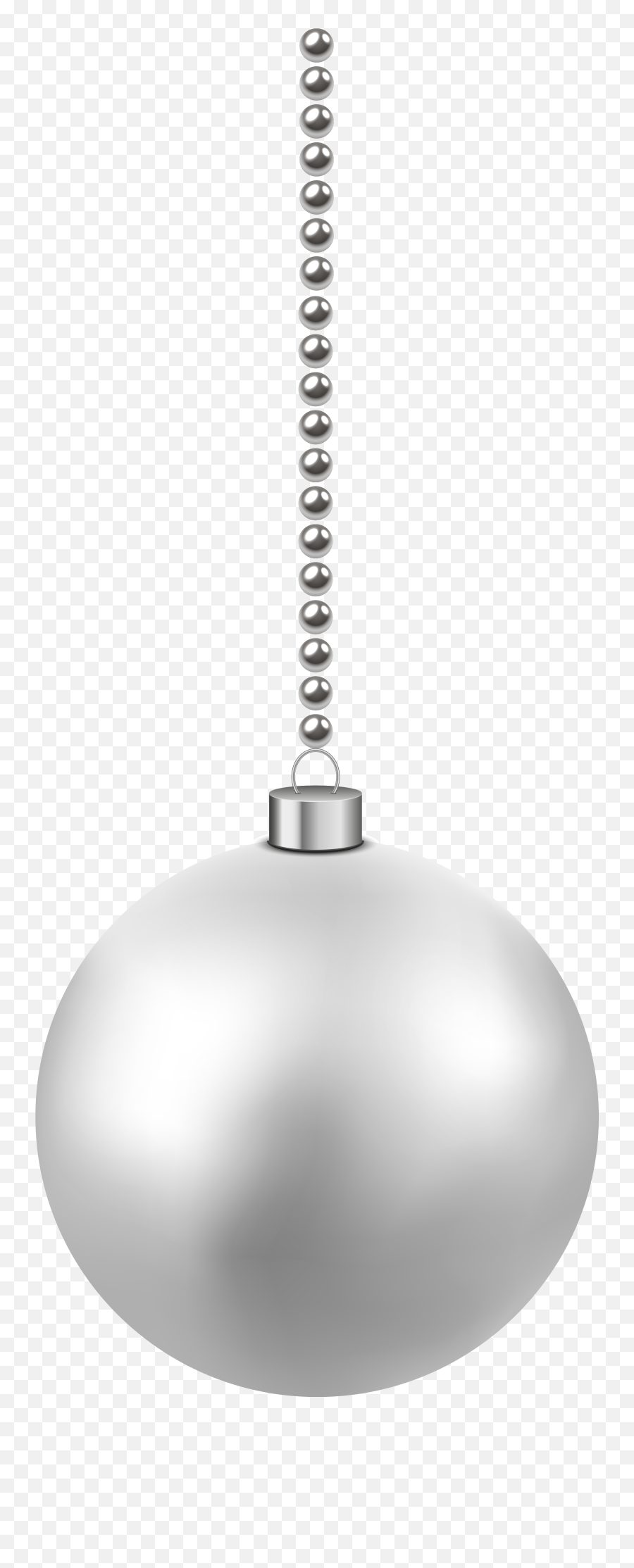 White Christmas Ball Png Pic Mart - Lampshade,Pendulum Png