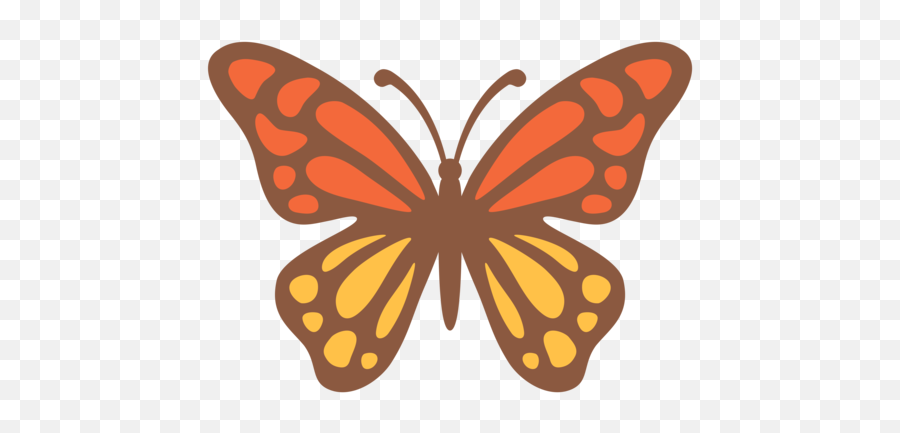 Butterfly Emoji - Transparent Monarch Butterfly Emoji Png,Butterfly Emoji Png