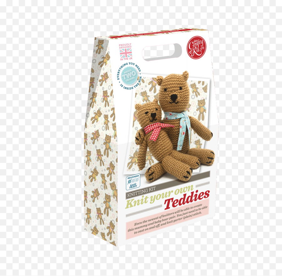 Download Knit Your Own Teddies Kit - The Crafty Kit Company Png,Knitting Png