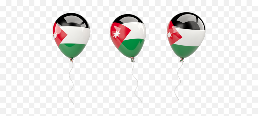Air Balloons Illustration Of Flag Jordan - Jordan Flag Balloons Transparent Background Png,Air Jordan Icon