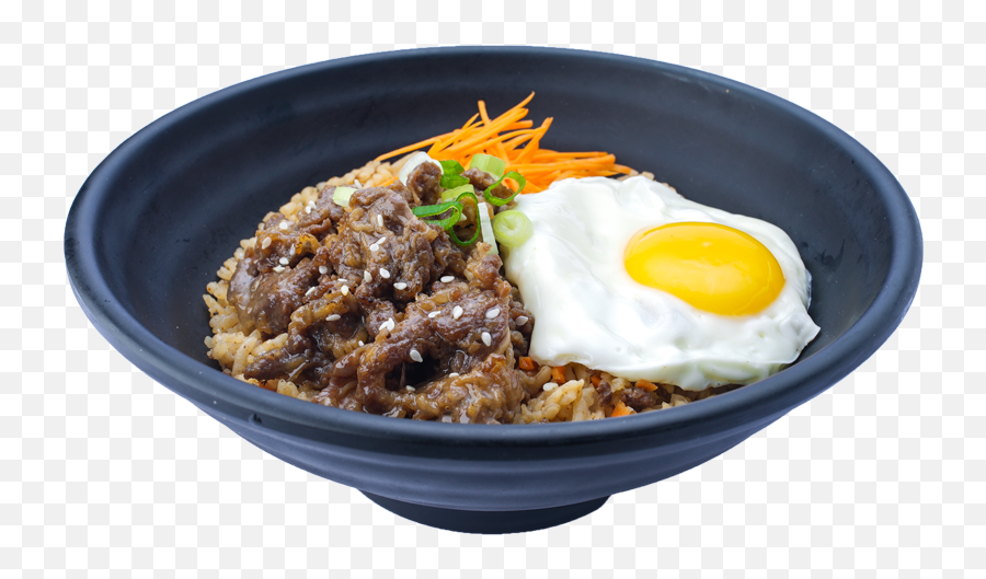 Download Beef Yakiniku Wagyu Rice - Fried Egg Full Size Rice Beef Yakiniku Png,Cracked Egg Png