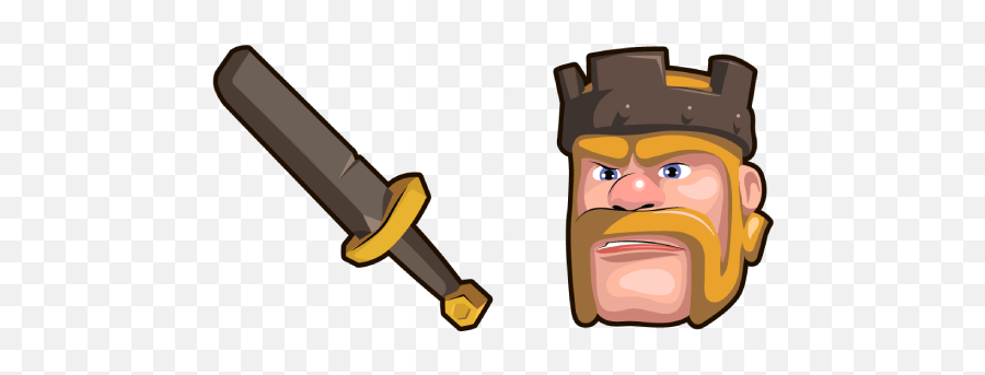 Clash Of Clans Barbarian King Sword Cursor U2013 Custom - Fictional Character Png,Coc Icon Download