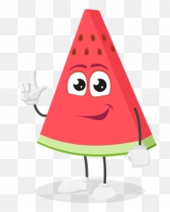 Free Photo Character Fruit Cool Cartoon Watermelon Summer - png