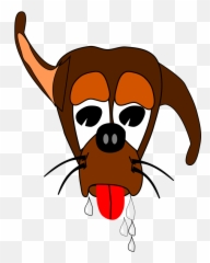 Free Clip Art Salivating Dog By Algotruneman - Thirsty Animals Clipart png