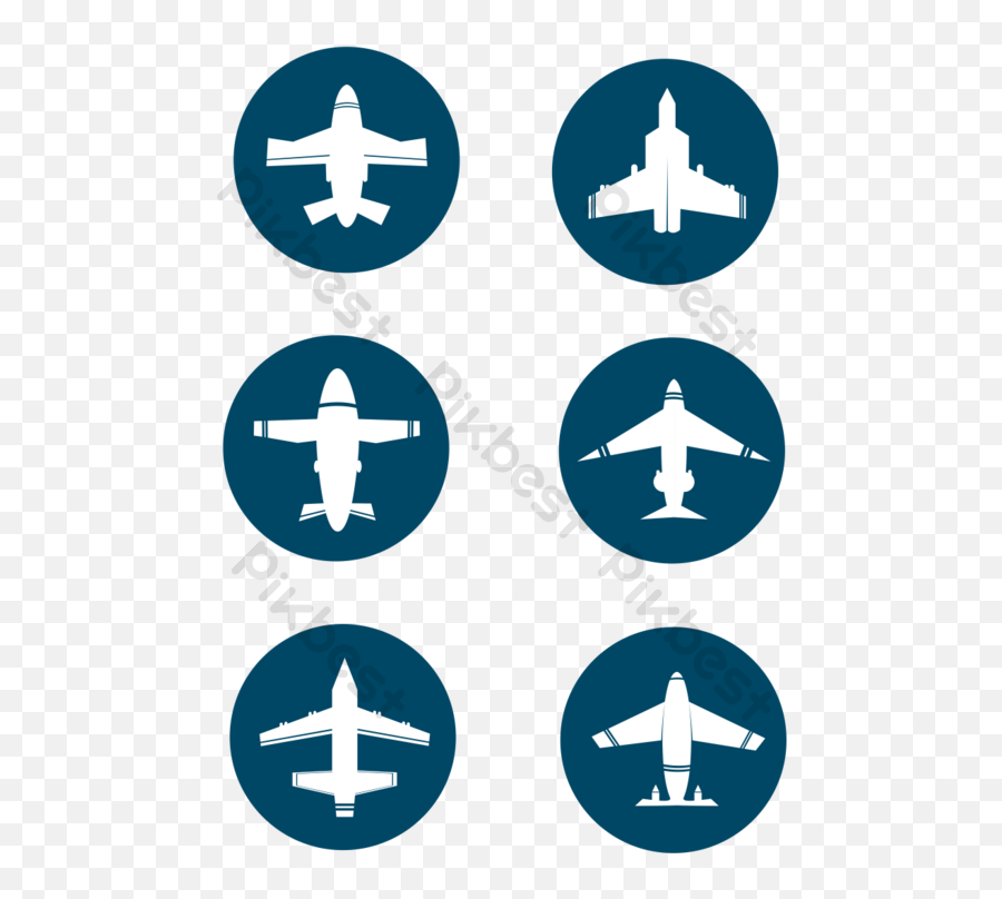 Round Airplane Icon Vector Eps Free Download - Pikbest Language Png,Black Airplane Icon