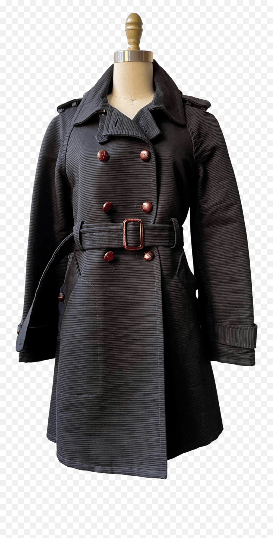 Black Cotton Belted Trench Coat By Marc Jacobs - Long Sleeve Png,Jcrew Icon Trench