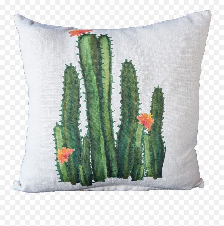 Watercolor Cactus Png - Watercolor Tall Cacti Cushion Cushion,Watercolor Cactus Png