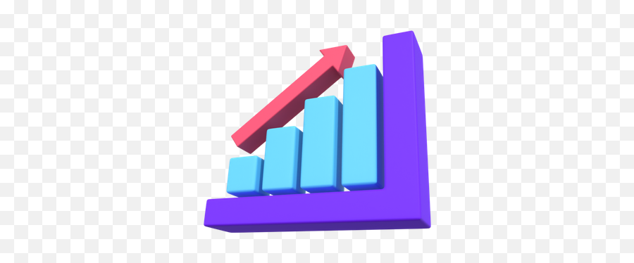 Premium Growth Chart 3d Illustration Download In Png Obj Or - Statistical Graphics,Growth Chart Icon