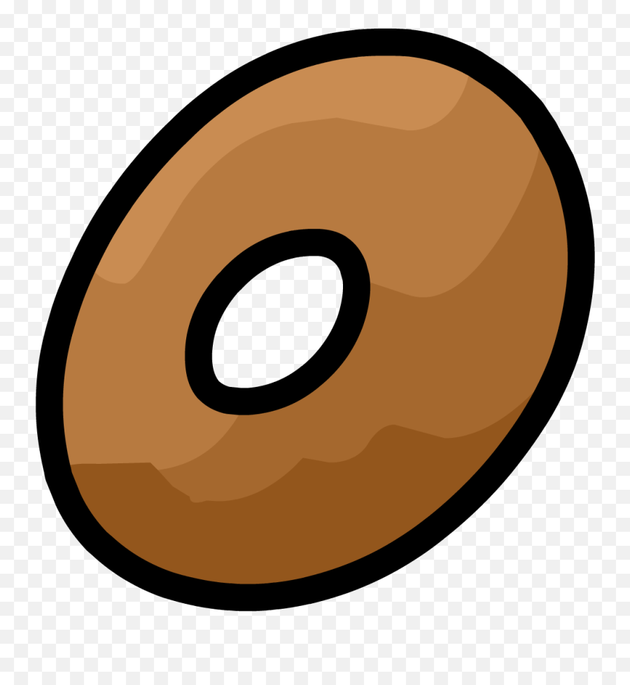 Donut Transparent Png Image Web Icons - Transparent Png Cartoon Brown Donut,Donut Transparent Background