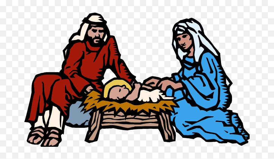 Quia Th Grade Christmas - Nativity Scene Clipart Full Size Holy Family Nativity Photos Red Png,Nativity Scene Png