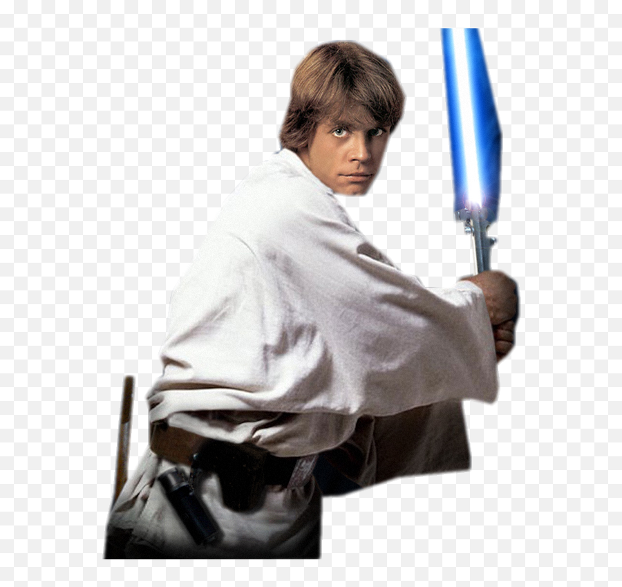 Luke Skywalker Star Wars Anakin Obi - Wan Kenobi Luke Skywalker With Blue Lightsaber Png,Obi Wan Kenobi Png