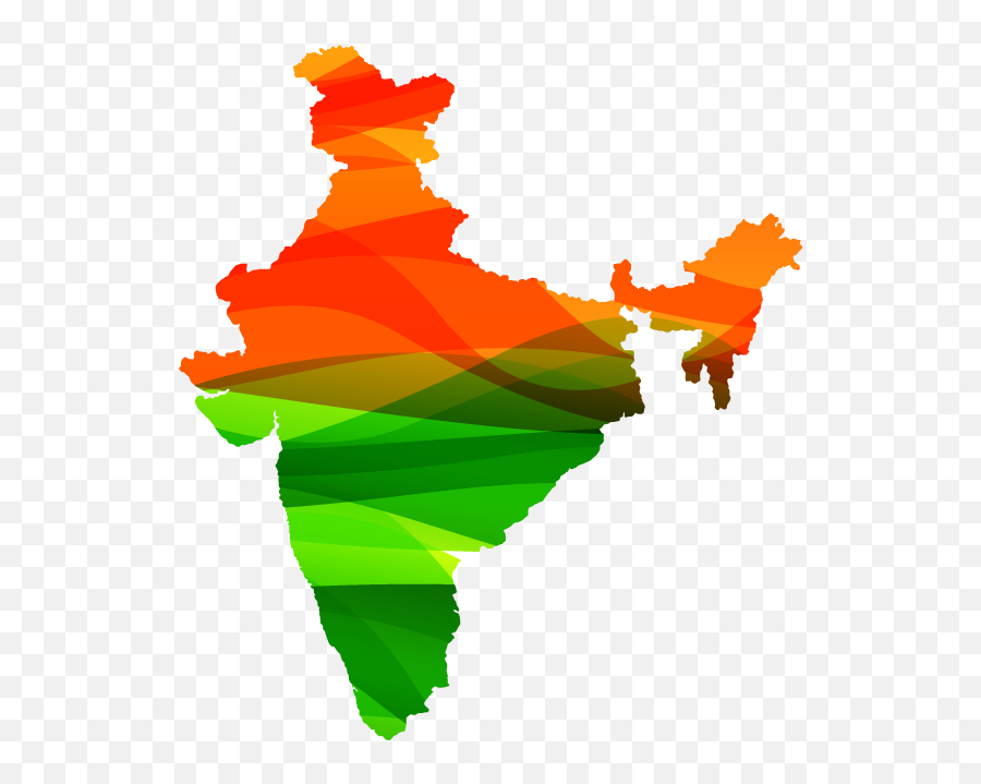 India Map Png Photo - India Map With Tricolour,India Png