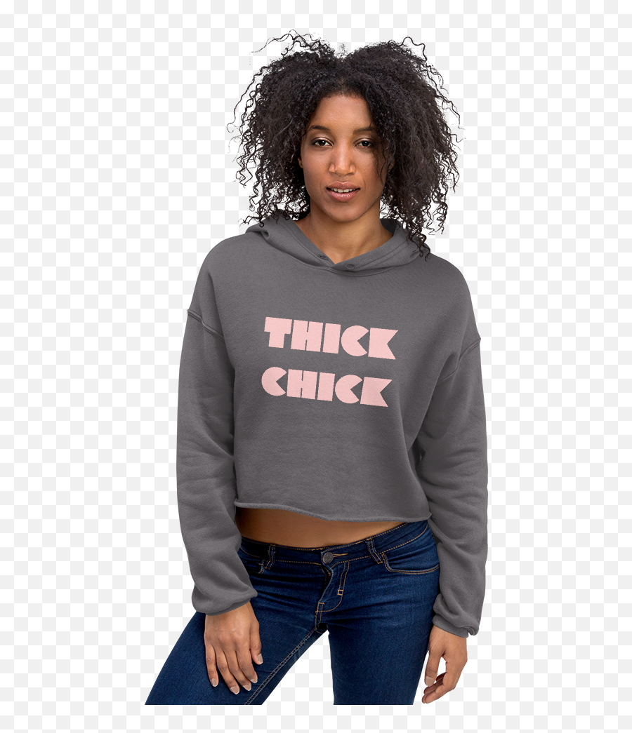 Thick Chick Crop Hoodie U2014 Shapely - Hoodie Png,Jean Grey Png