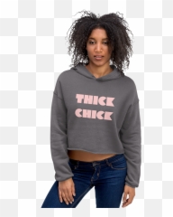 Thick Chick Crop Hoodie U2014 Shapely - Hoodie Png,Jean Grey Png