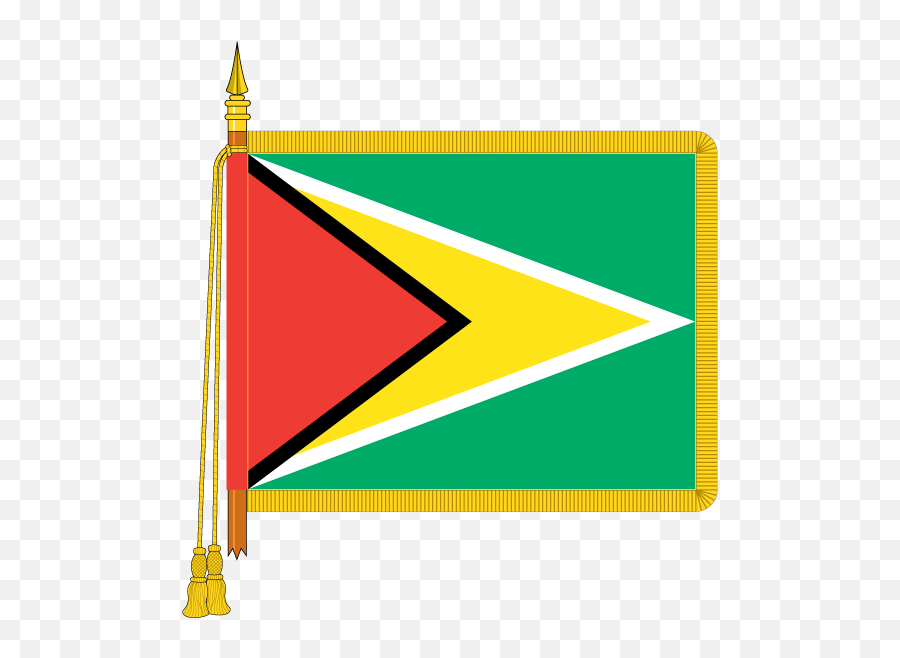 Ceremonial Guyana Flag - Flag Png,Haiti Flag Png