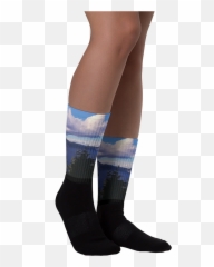 Mens Crater Lake Tube Socks By Ventcricom - Sock Png,Crater Png