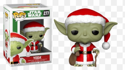 Santa Christmas Holiday Vinyl Figure - Chewbacca Christmas Funko Pop Png,Yoda Transparent