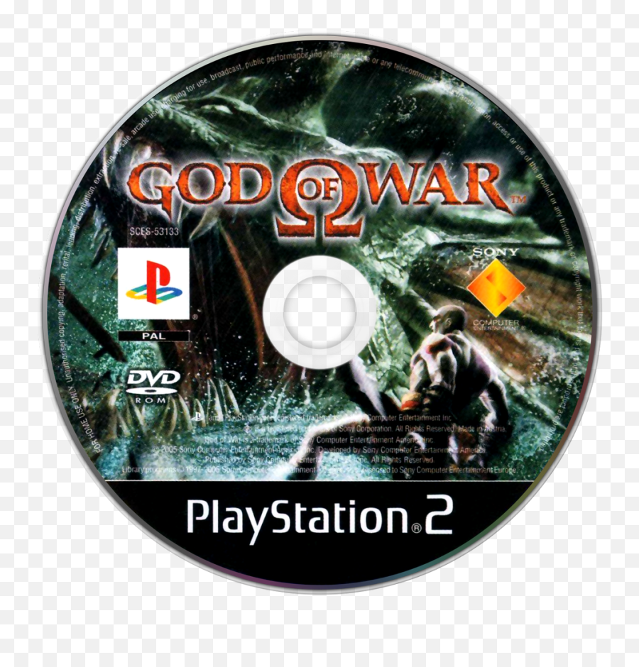 God Of War Logo Png - God Of War Ps2 Cd Cover,God Of War Logo Png
