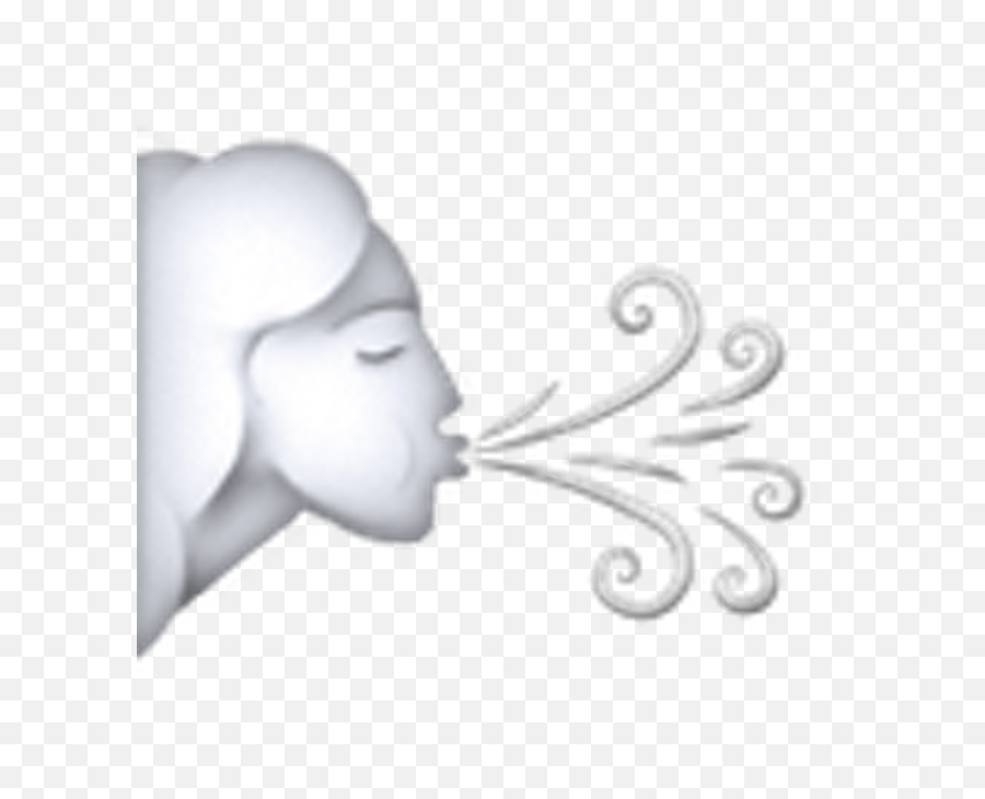 Wind Blowing Face Emoji - Wind Blowing Face Emoji Png,Wind Transparent