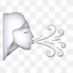 Wind Blowing Face Emoji - png
