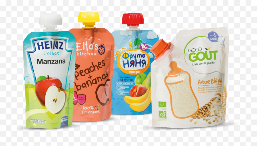 Spouted Pouches For Baby Food - Gualapack Yogurt In Spout Pouch Png,Manzana Png