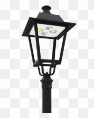 Lamp Post Clipart Park Light - Png Download Full Size Led Top Fixtures