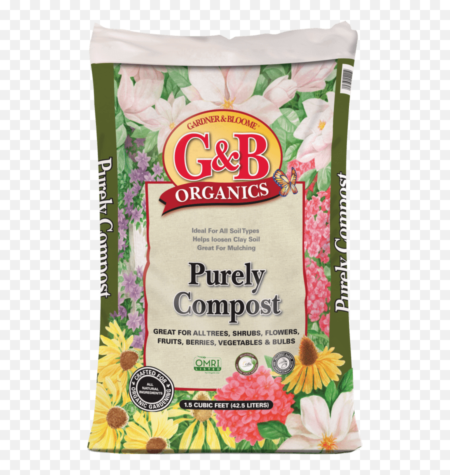 Purely Compost Organic For All Soil Types - Gardner And Bloome Png,Mulch Png