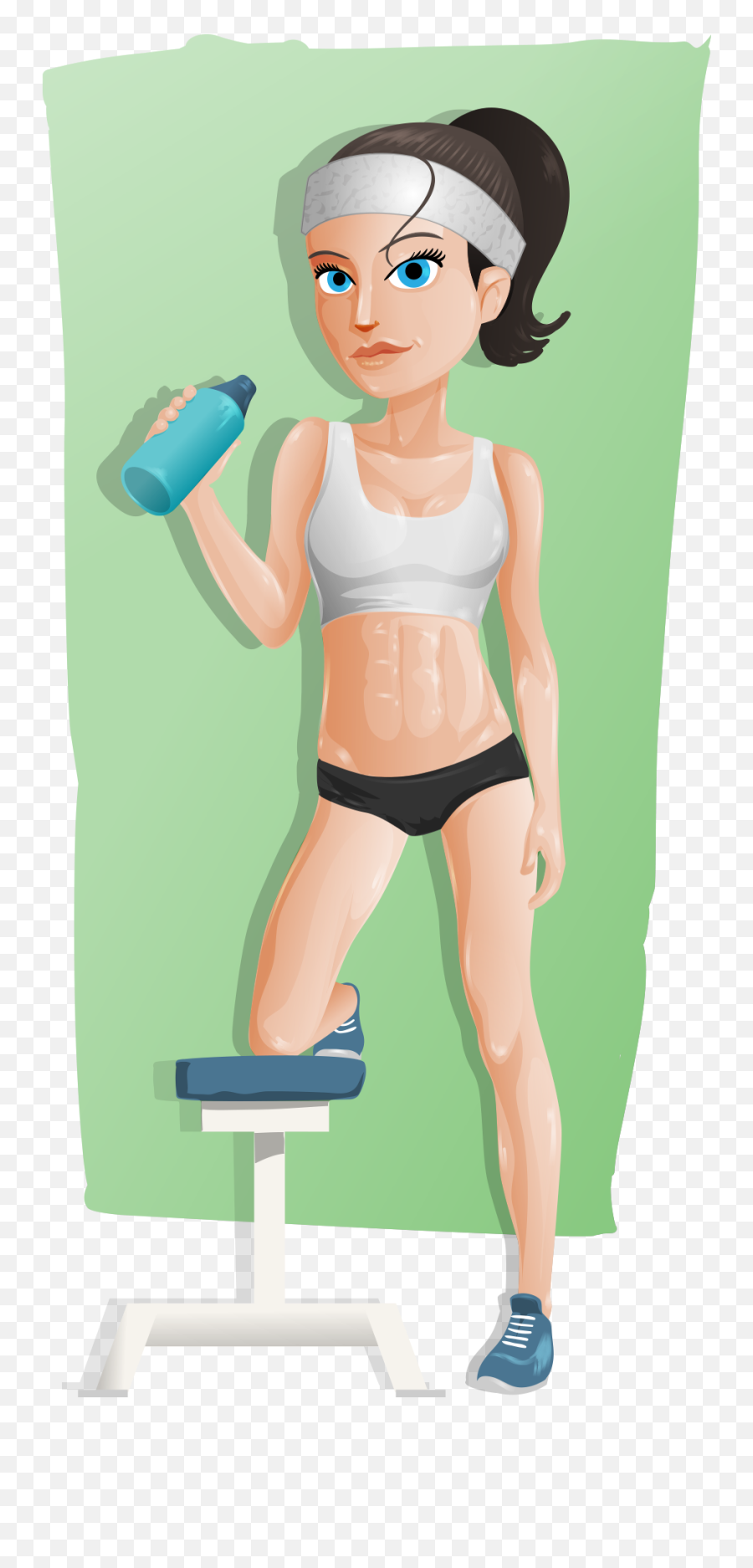 Gym Girl Png Hd Image Free Download Searchpngcom - Caricaturas Chica Haciendo Ejercicios Png,Girl Clipart Png