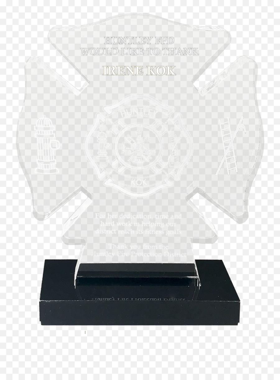 Maltese Cross Acrylic Award - Trophy Png,Maltese Cross Png