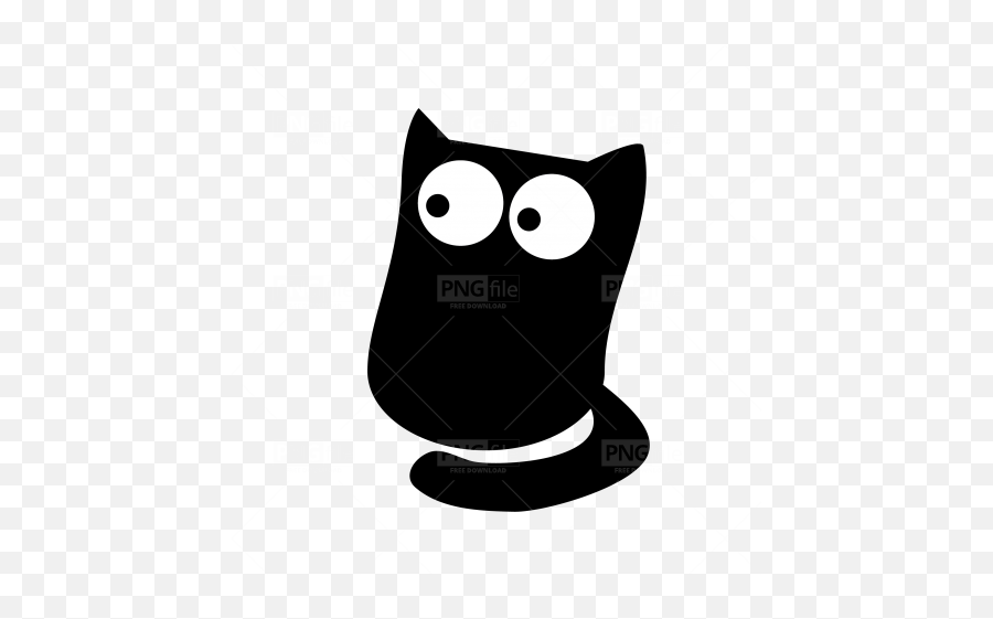 Cute Funny Black Cat Silhouette Png - Photo 871 Pngfile Funny Cat Vector,Cat Silhouette Png