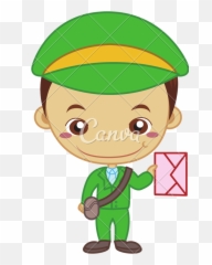 Mailman Clipart Teacher - Cor É A Roupa Do Carteiro Png,Mailman Png